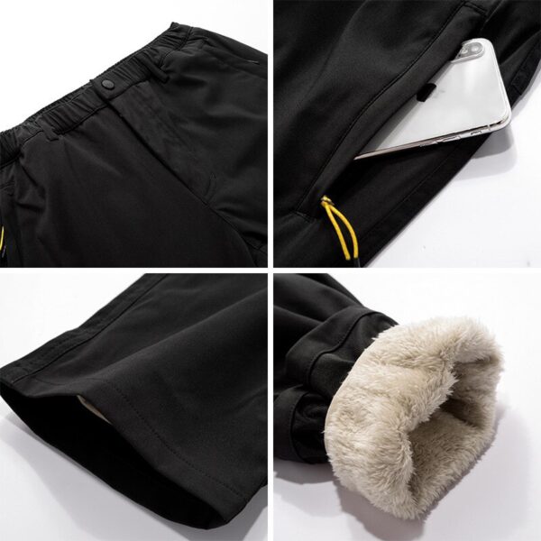 MCLAOSI-Pantalones termicos impermeable para senderismo, pesca, Camping, Escalada, Deportes al aire libre, Invierno - Imagen 5