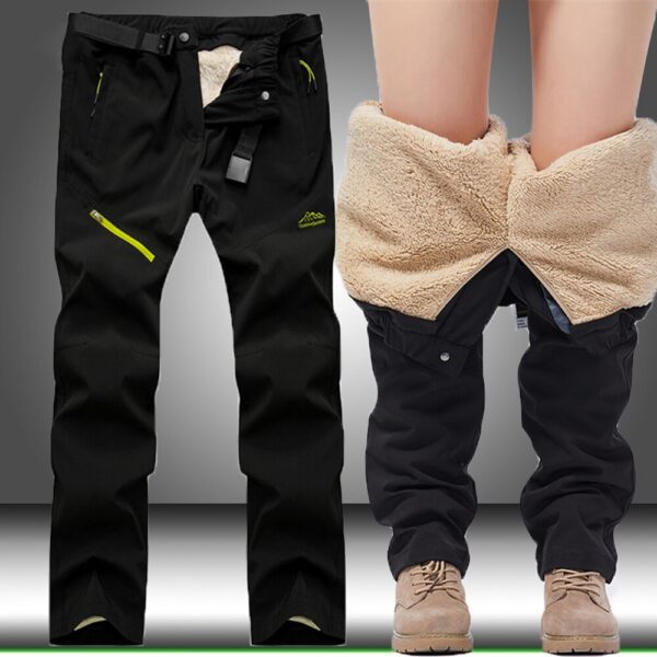 MCLAOSI-Pantalones termicos impermeable para senderismo, pesca, Camping, Escalada, Deportes al aire libre, Invierno