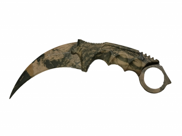 Cuchillo karambit camuflado