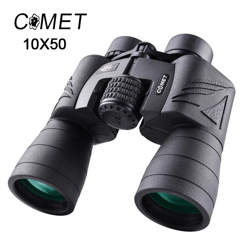 Comet-prismáticos 10X50 de largo alcance HD, alta potencia, visión nocturna, gran ocular, profesional, caza, nuevo