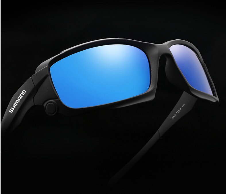 Shimano-gafas de sol polarizadas para hombre y mujer, lentes cuadradas de alta calidad para conducir, acampar, senderismo, pesca, ciclismo, UV400, SR-39