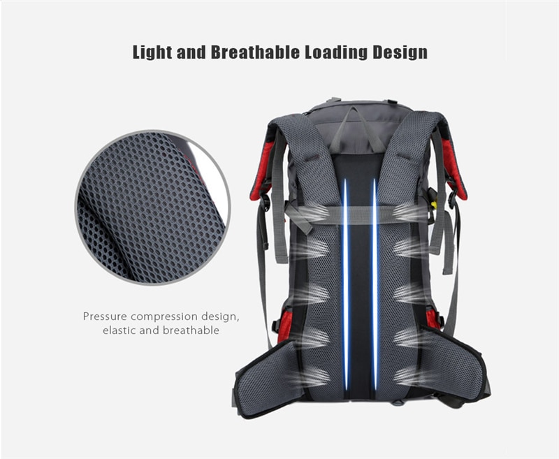 Mochila impermeable de 60L para exteriores, bolsa de escalada, montañismo, senderismo, Molle, deporte, escalada, novedad de 2022