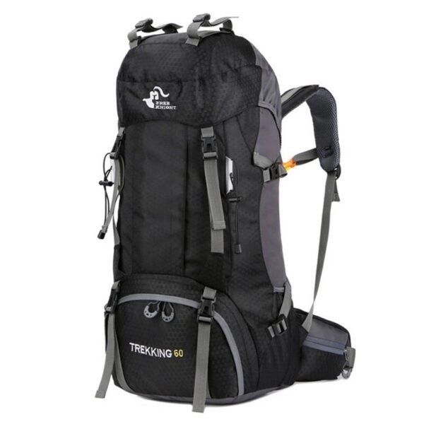 Mochila impermeable de 60L para exteriores, bolsa de escalada, montañismo, senderismo - Imagen 4