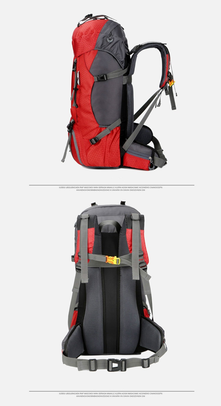 Mochila impermeable de 60L para exteriores, bolsa de escalada, montañismo, senderismo, Molle, deporte, escalada, novedad de 2022