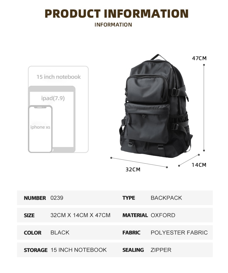 Mochila Oxford antirrobo para hombre y mujer, bolsa escolar a prueba de salpicaduras, diseño multifuncional de gran capacidad