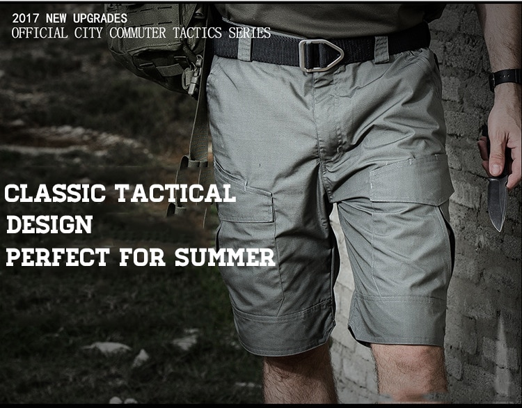 ReFire Gear-pantalones cortos militares para hombre, Shorts tácticos de camuflaje impermeables, informales, sueltos, de algodón, para verano