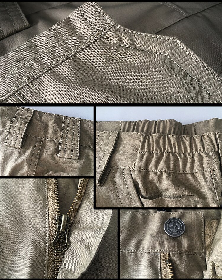 ReFire Gear-pantalones cortos militares para hombre, Shorts tácticos de camuflaje impermeables, informales, sueltos, de algodón, para verano