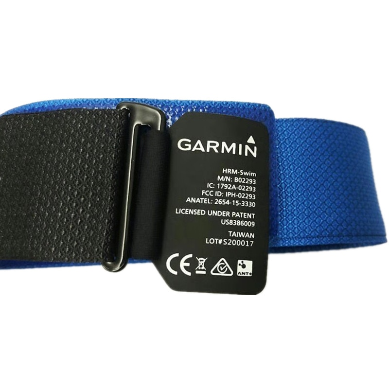 GARMIN HRM-cinturón impermeable para natación, dispositivo Original con control del ritmo cardíaco, mide la velocidad, frecuencia de trazo y valor SWOLF durante la natación