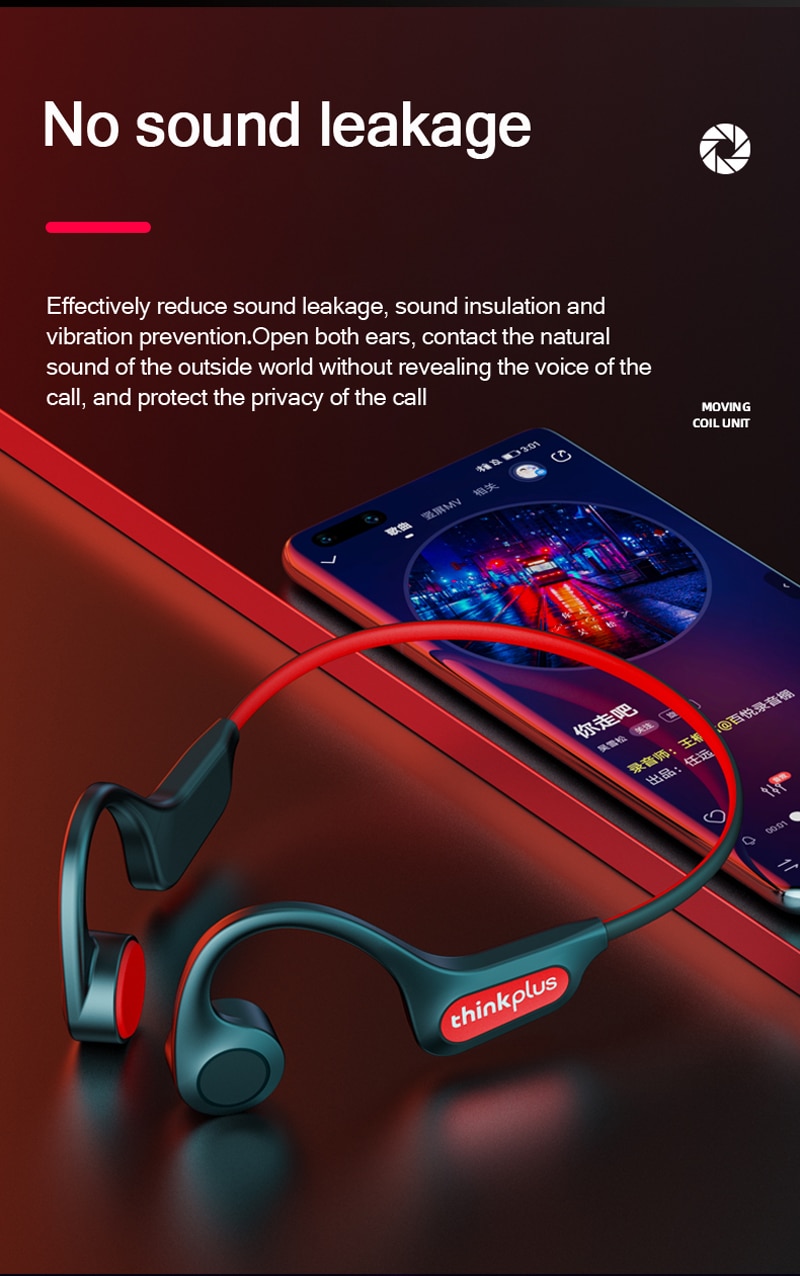 Lenovo-auriculares inalámbricos X3 Pro con Bluetooth, dispositivo de audio TWS, conducción, ciclismo, deportes, correr