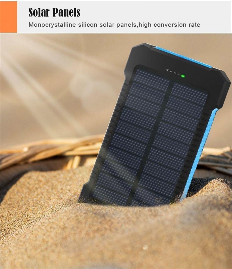 Banco de energía Solar de 80000mAh, cargador de teléfono móvil portátil de gran capacidad, LED, Banco de energía de viaje al aire libre para Xiaomi, Samsung y IPhone