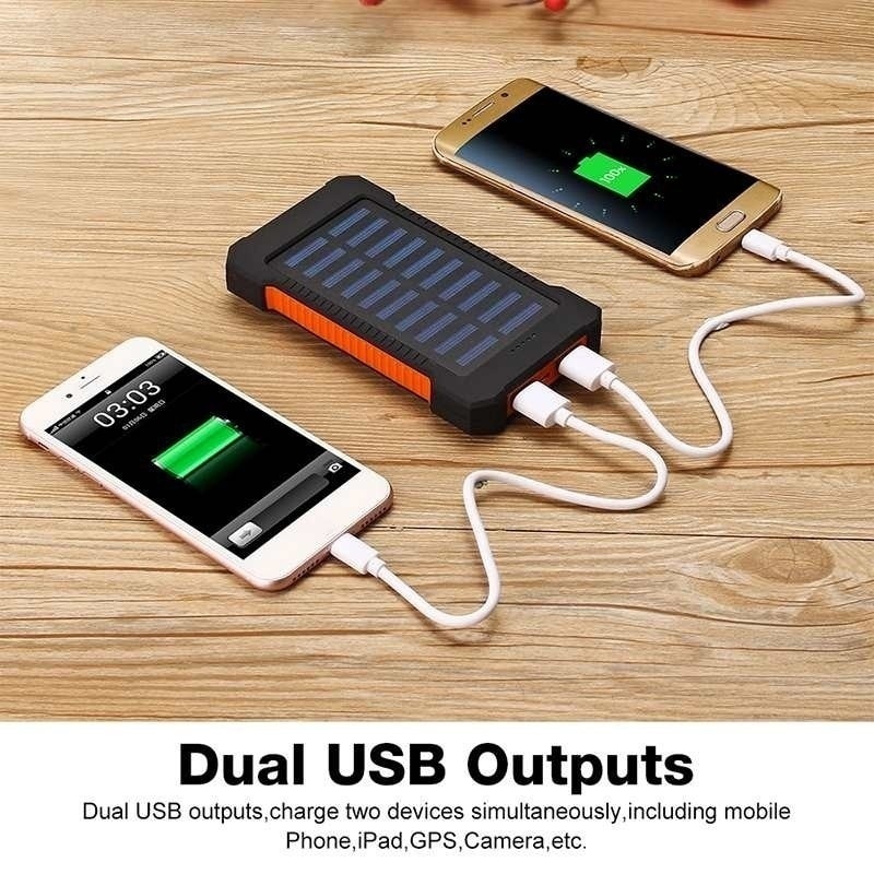 Banco de energía Solar de 80000mAh, cargador de teléfono móvil portátil de gran capacidad, LED, Banco de energía de viaje al aire libre para Xiaomi, Samsung y IPhone