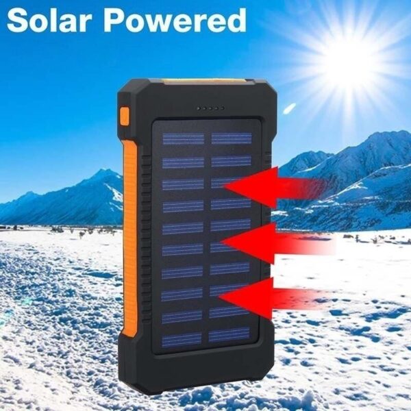 Banco de energía Solar de 80000mAh, cargador de teléfono móvil portátil de gran capacidad, LED, Banco de energía de viaje al aire libre para Xiaomi, Samsung y IPhone - Imagen 2