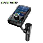 Onever-modulador de transmisor FM con Bluetooth inalámbrico para coche, Kit de manos libres con pantalla a Color de 1,8 pulgadas, reproductor MP3 con USB Dual de 5V 3.1A