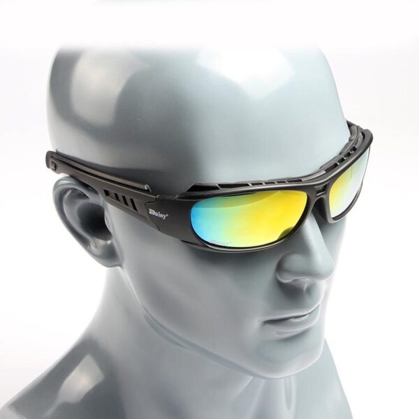 Daisy C6-gafas tácticas para exteriores, gafas de sol militares para montar en bicicleta, a prueba de viento y polvo, polarizadas - Imagen 6