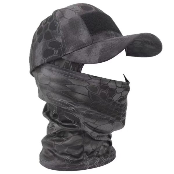 Gorras jockey con capucha militar para hombre y mujer, sombreros de sol con estampado de camuflaje, estilo Balaclava, Media máscara de esquí, para verano, 2022 - Imagen 3
