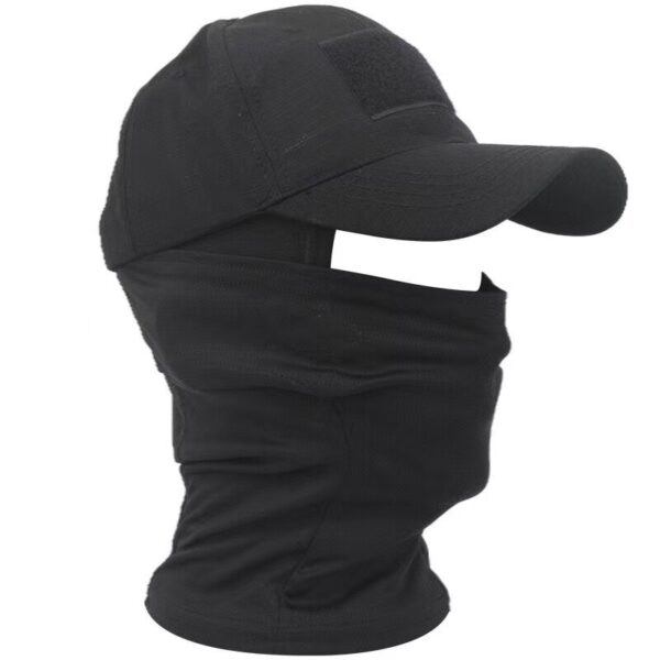 Gorras jockey con capucha militar para hombre y mujer, sombreros de sol con estampado de camuflaje, estilo Balaclava, Media máscara de esquí, para verano, 2022 - Imagen 2