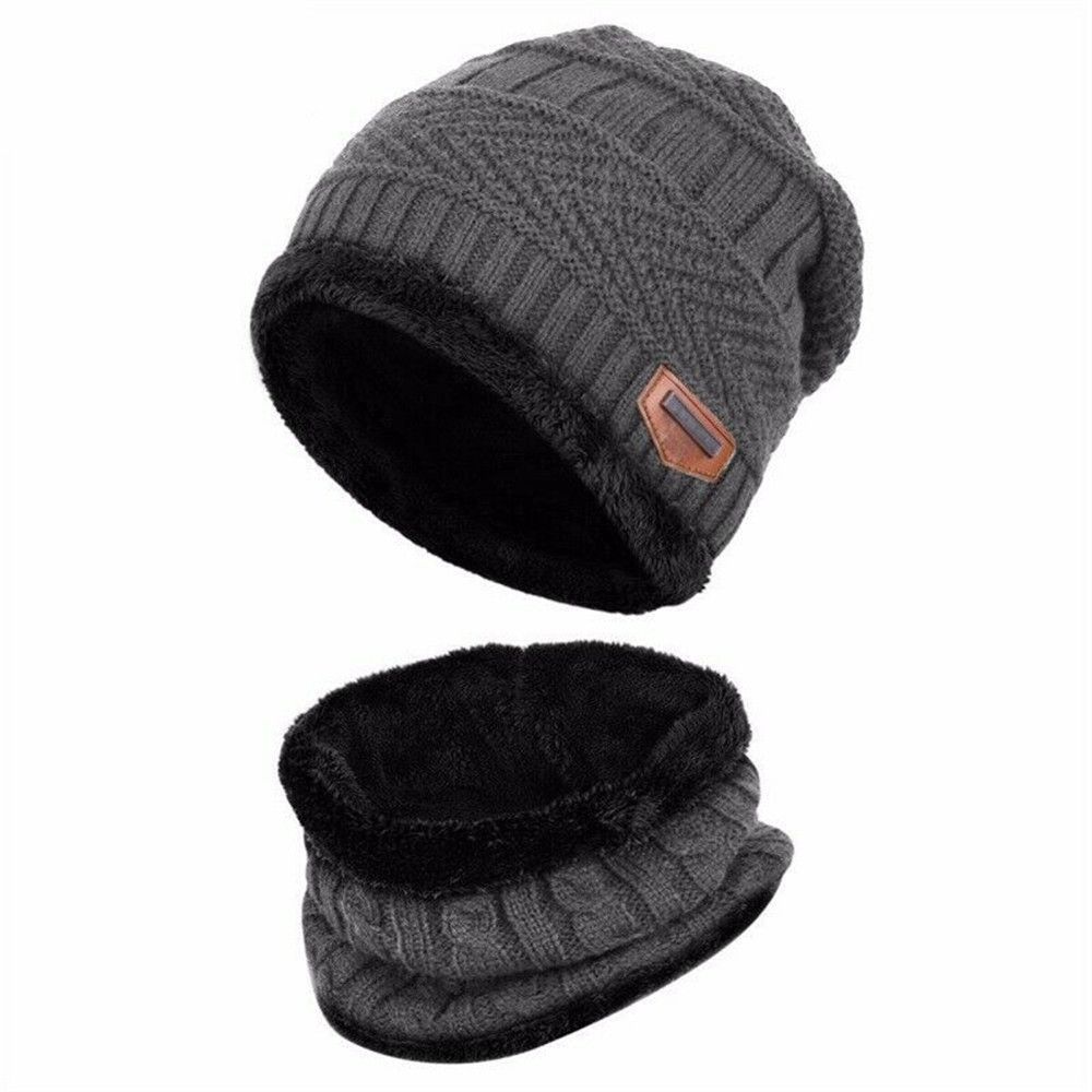 Gorro de punto de lana suave y cálido para niños, pasamontañas para el cuello, bufanda, gorro Gorro de punto de lana suave y cálido para niños, pasamontañas para el cuello, bufanda, gorro