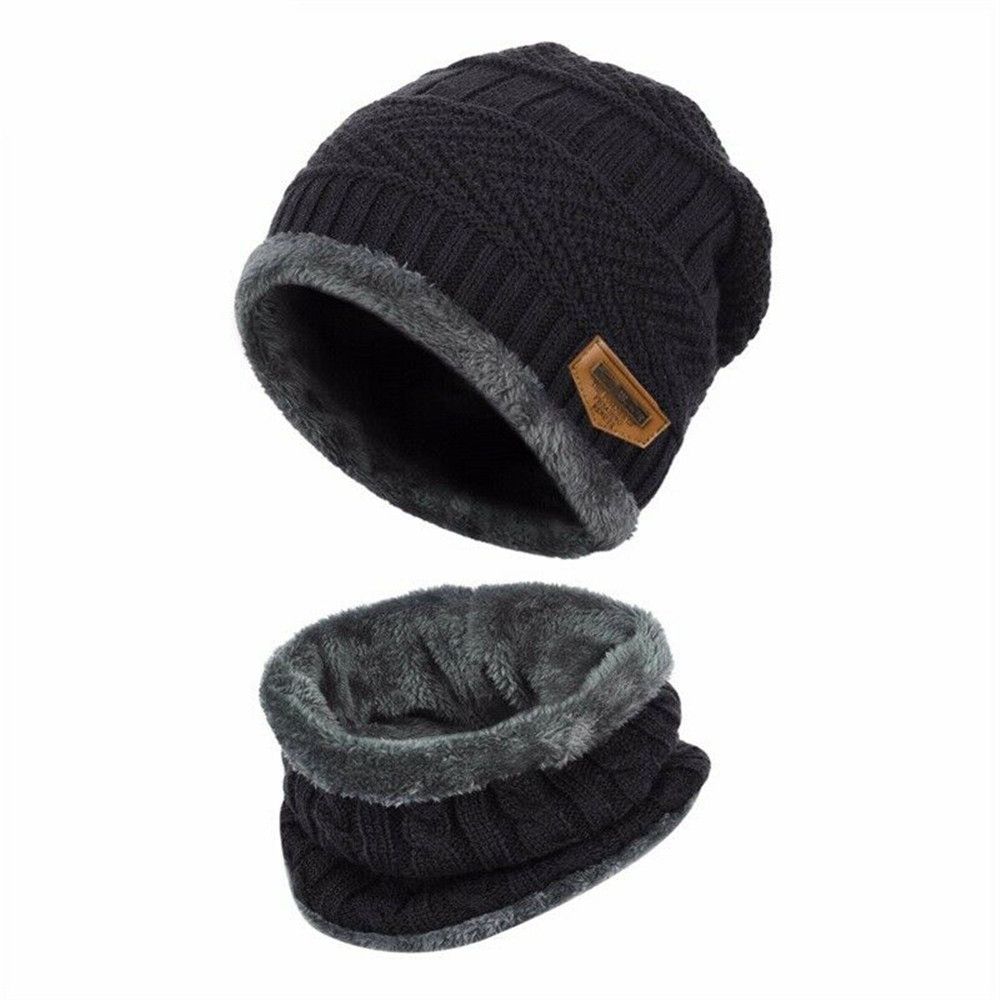 Gorro de punto de lana suave y cálido para niños, pasamontañas para el cuello, bufanda, gorro Gorro de punto de lana suave y cálido para niños, pasamontañas para el cuello, bufanda, gorro