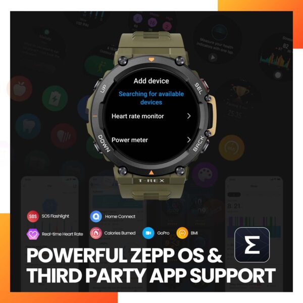 Reloj inteligente amazfit t-rex 2, con gps, 24 días de vida útil, batería 150 + Deportes integrados - Imagen 5