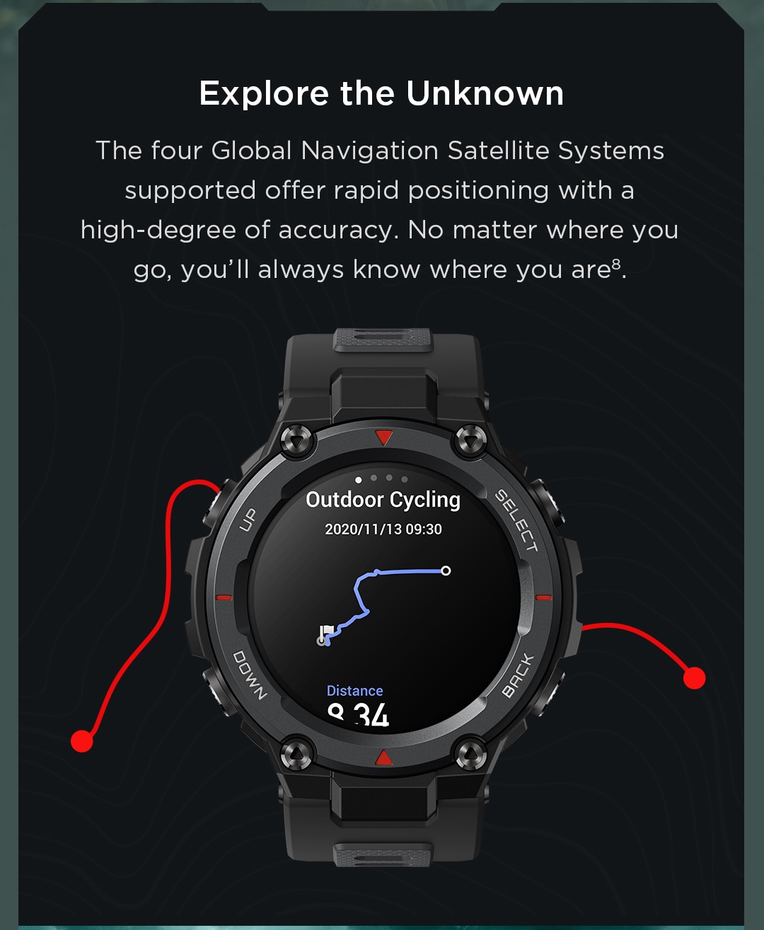 Amazfit-reloj inteligente t-rex Pro para hombre, dispositivo resistente al agua con GPS, Batería de 18 días de duración, Android e iOS, versión Global