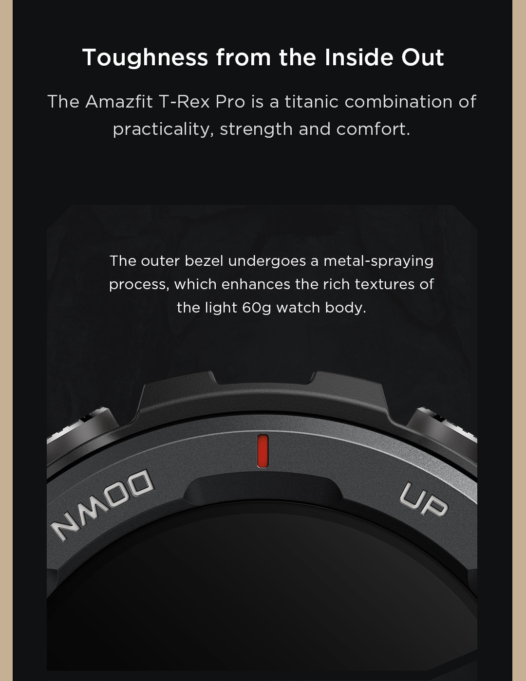 Amazfit-reloj inteligente t-rex Pro para hombre, dispositivo resistente al agua con GPS, Batería de 18 días de duración, Android e iOS, versión Global