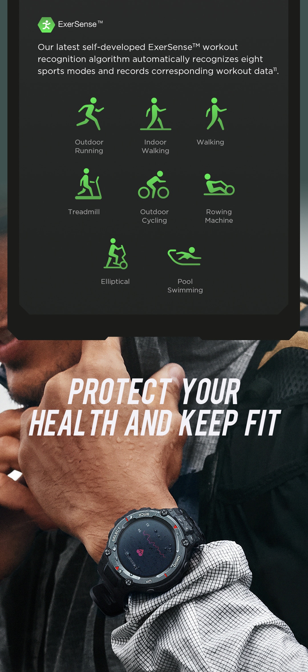 Amazfit-reloj inteligente t-rex Pro para hombre, dispositivo resistente al agua con GPS, Batería de 18 días de duración, Android e iOS, versión Global