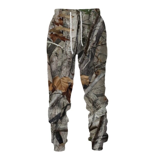 conjunto camuflaje 3D para hombre y mujer, unisex deportiva outdoor, trajes de gran tamaño con capucha y pantalones - Imagen 5