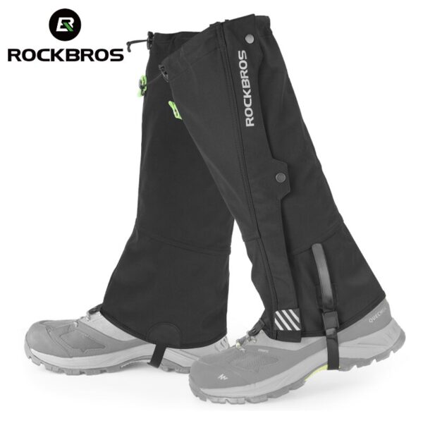 Polainas ROCKBROS senderismo, esquí, impermeables, cubierta de zapatos de invierno, Senderismo Trekking