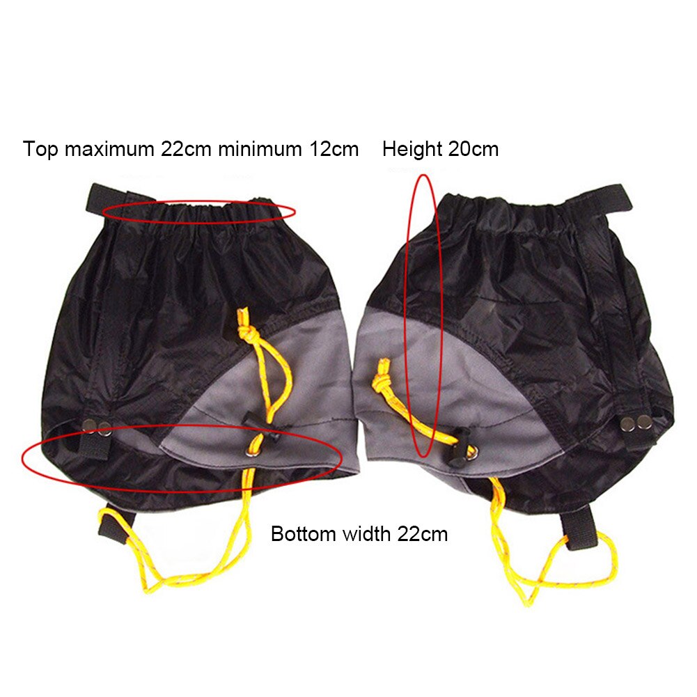 Polainas impermeables para zapatos de nieve, polainas resistentes a los arañazos para senderismo al aire libre - Imagen 6
