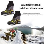 Polainas impermeables para zapatos de nieve, polainas resistentes a los arañazos para senderismo al aire libre