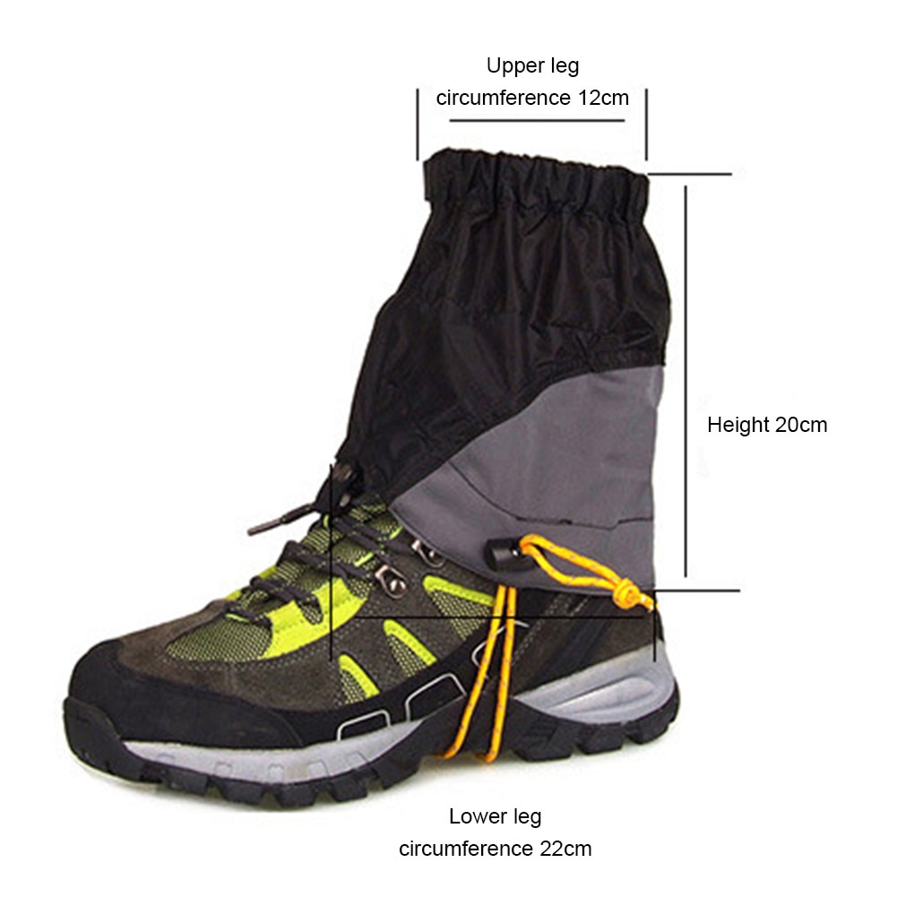 Polainas impermeables para zapatos de nieve, polainas resistentes a los arañazos para senderismo al aire libre Polainas impermeables para zapatos de nieve, polainas resistentes a los arañazos para senderismo al aire libre
