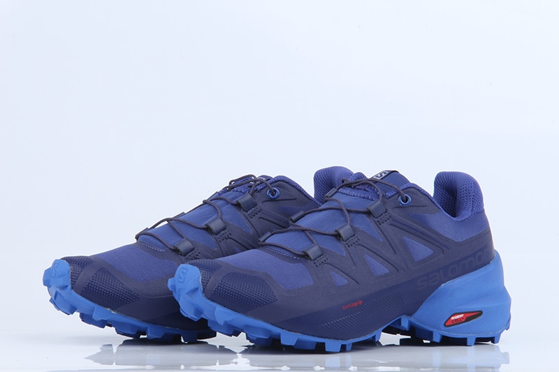 Zapatillas deportivas originales Speed Cross 5 para hombre, zapatos de escalada para deportes al aire libre, salomon, 40-46, color azul