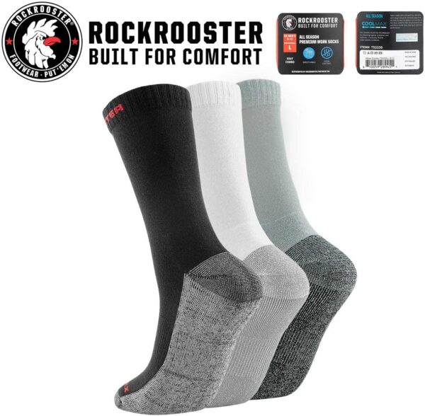 pack Calcetines Rockrooster reforzados Trekking actividades outdoor x3 - Imagen 5
