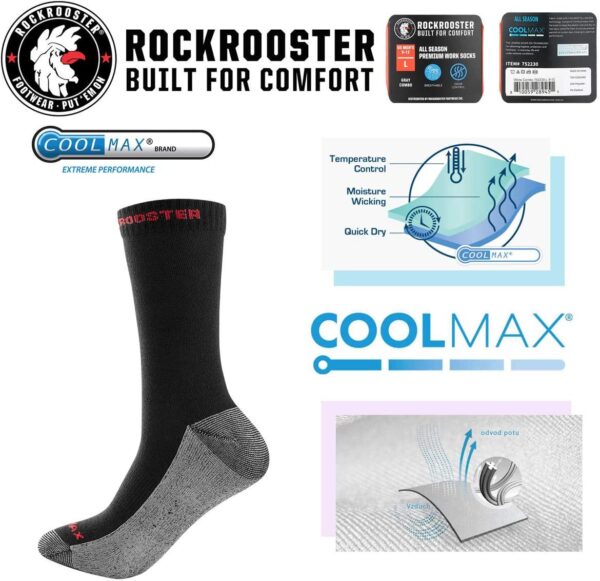 pack Calcetines Rockrooster reforzados Trekking actividades outdoor x3 - Imagen 3