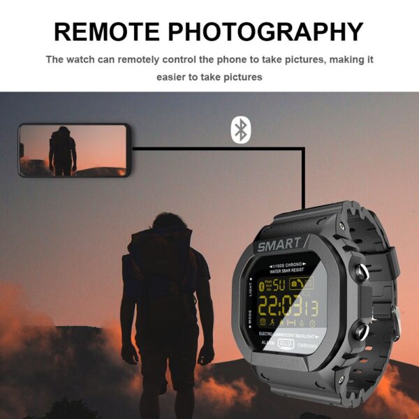 SMARTWATCH-reloj inteligente con Bluetooth, podómetro deportivo, cámara remota, resistente al agua - Imagen 4
