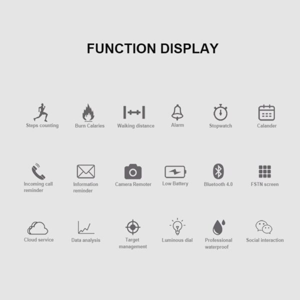 SMARTWATCH-reloj inteligente con Bluetooth, podómetro deportivo, cámara remota, resistente al agua - Imagen 6