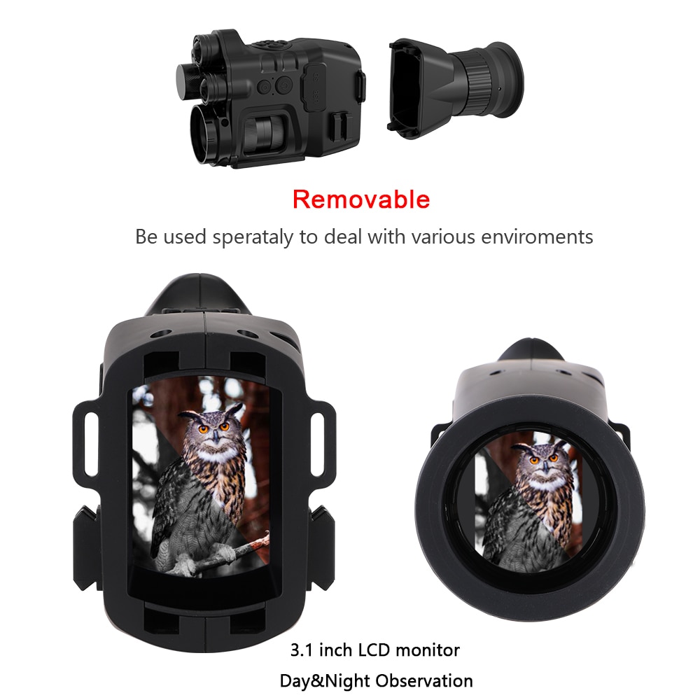 Visión Nocturna CY789, grabadora de vídeo 1080P, 8 aumentos, zoom óptico, mira telescópica Monocular, Wifi, APP, rango de 400M, alcance NV, telescopio de 940nm