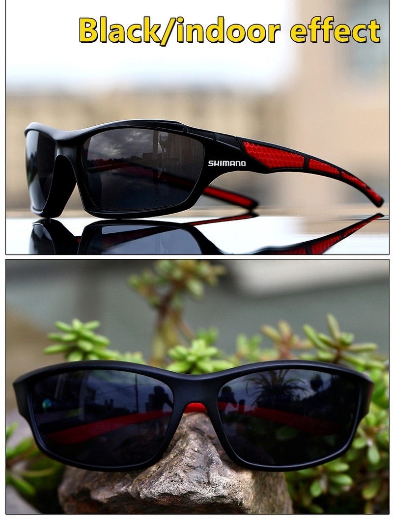 Shimano-gafas de sol para hombre y mujer, lentes de sol para ciclismo al aire libre, pesca, conducción, viajes, se pueden equipar con estuches para gafas