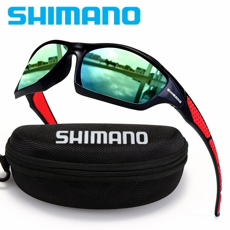 Shimano-gafas de sol para hombre y mujer, lentes de sol para ciclismo al aire libre, pesca, conducción, viajes, se pueden equipar con estuches para gafas