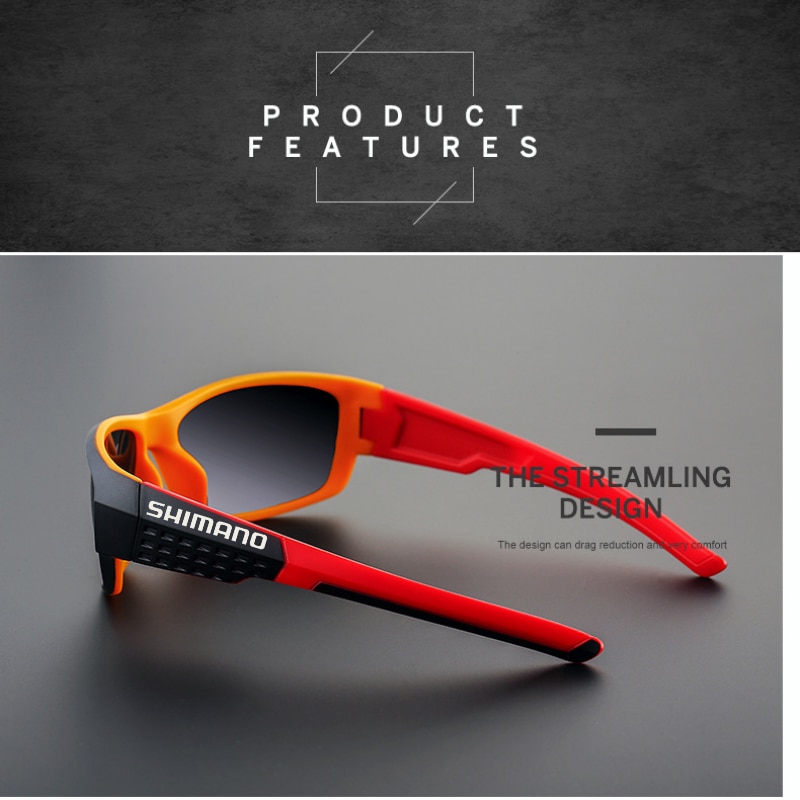 Shimano-gafas de sol polarizadas para hombre y mujer, lentes de sol de moda para deportes al aire libre, se pueden equipar con estuche para gafas