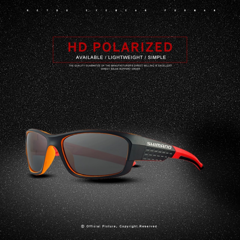 Shimano-gafas de sol polarizadas para hombre y mujer, lentes de sol de moda para deportes al aire libre, se pueden equipar con estuche para gafas