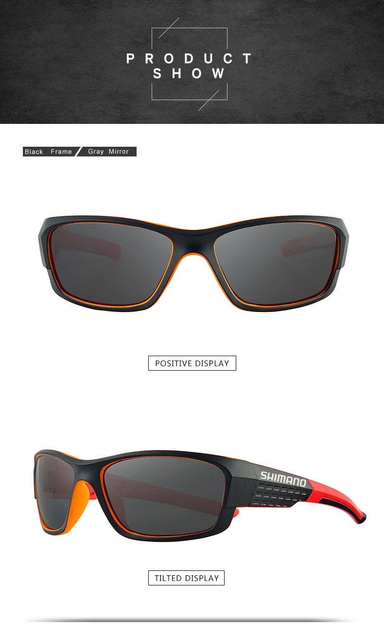 Shimano-gafas de sol polarizadas para hombre y mujer, lentes de sol de moda para deportes al aire libre, se pueden equipar con estuche para gafas