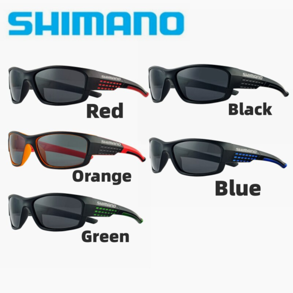 Shimano-gafas de sol polarizadas, lentes de sol, deportes al aire libre, con estuche para gafas - Imagen 5