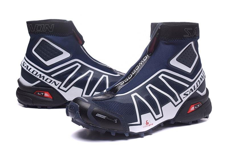 Salomon-zapatillas de Snowcross originales para hombre, zapatos de invierno para exteriores, Zapatillas altas para escalada