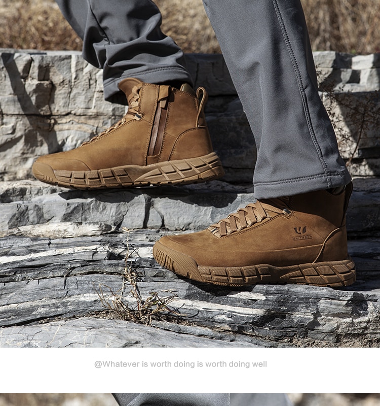 PAVEHAWK-Botas tácticas militares para hombre y mujer, zapatos de combate de cuero genuino, impermeables, trabajo, montaña, Sonw, invierno, Verano PAVEHAWK-Botas tácticas militares para hombre y mujer, zapatos de combate de cuero genuino, impermeables, trabajo, montaña, Sonw, invierno, Verano