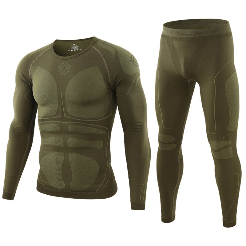 Conjuntos de ropa de ciclismo para hombres, ropa interior cálida de invierno comprimida, forro polar térmico, sudor, secado rápido, entrenamiento antimicrobiano, conjuntos de Fitness