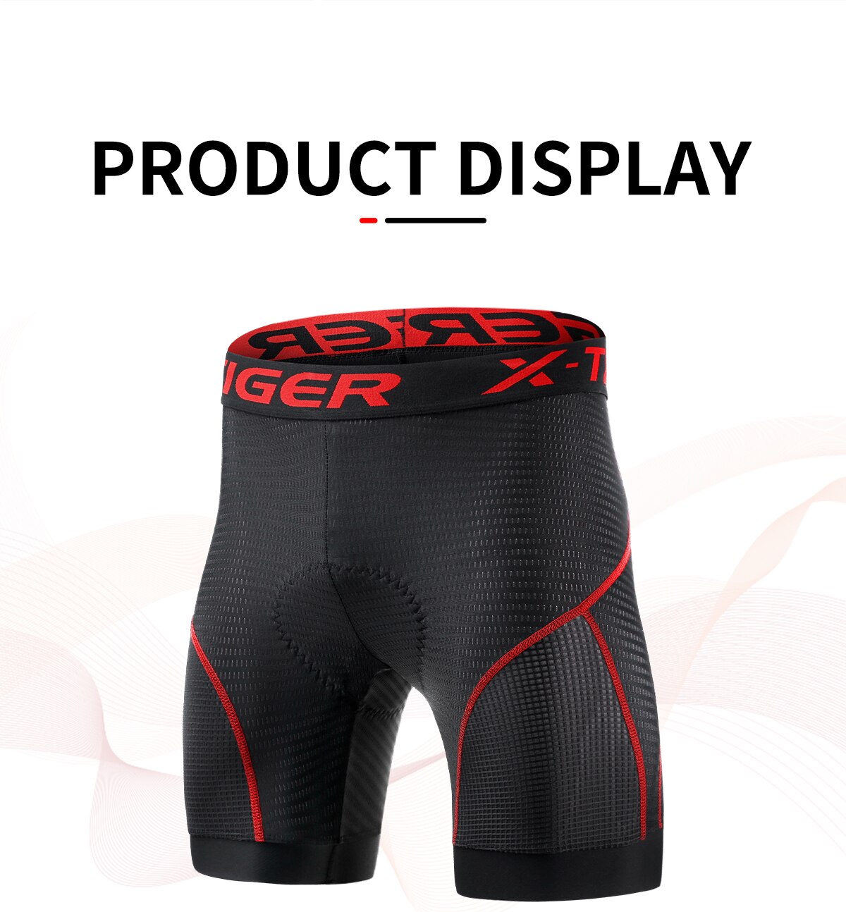 Pantalones cortos de ciclismo para X-TIGER, ropa interior de malla transpirable con almohadilla de Gel a prueba de golpes, para bicicleta de montaña, triangulación de envíos