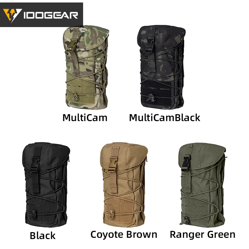 IDOGEAR-bolsa táctica GP, bolsa de utilidad General, MOLLE, artículos diversos, bolsa de reciclaje, Airsoft Gear 3574