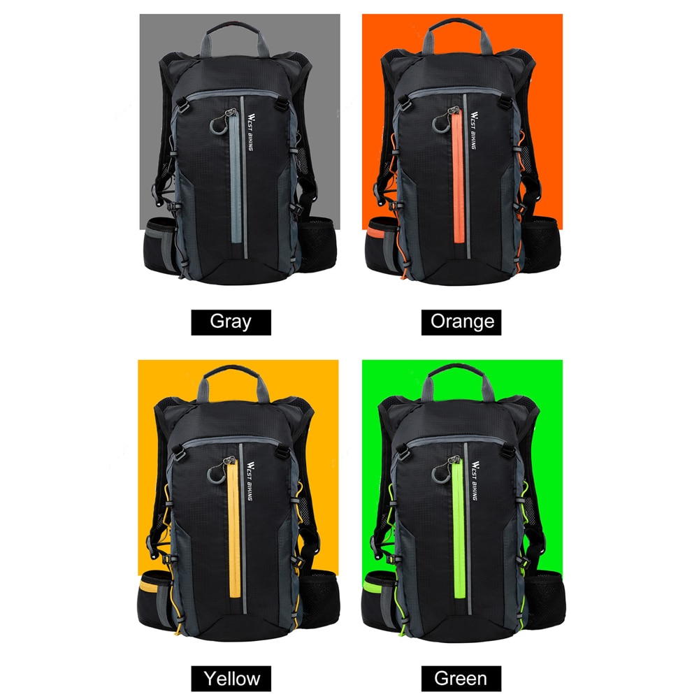 WEST BIKING-mochila impermeable para bicicleta, transpirable, ultraligera, de 10l, para hidratación