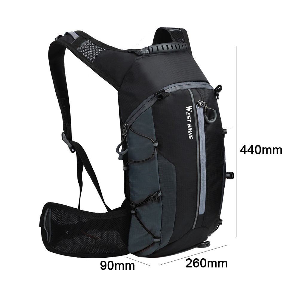 WEST BIKING-mochila impermeable para bicicleta, transpirable, ultraligera, de 10l, para hidratación